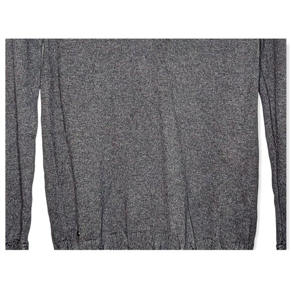 Lacoste V Neck Black 100% Cotton Sweater Size 40 - Picture 3 of 11